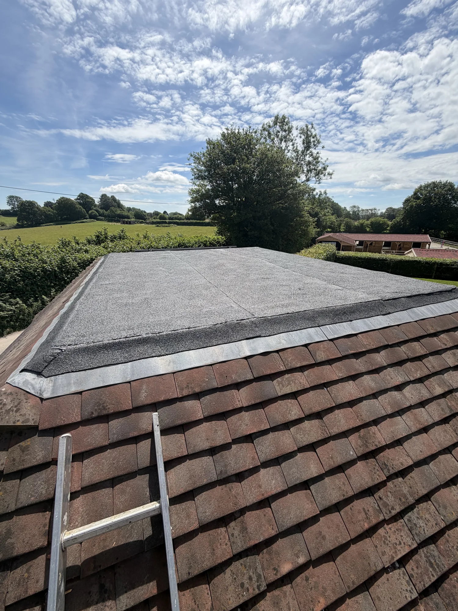 Recovered flat roof in Crowborough by AMB Roofing Services